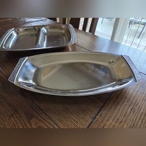 Mid Century Stanley Roberts Oblong Stainless Steel Serving Platter